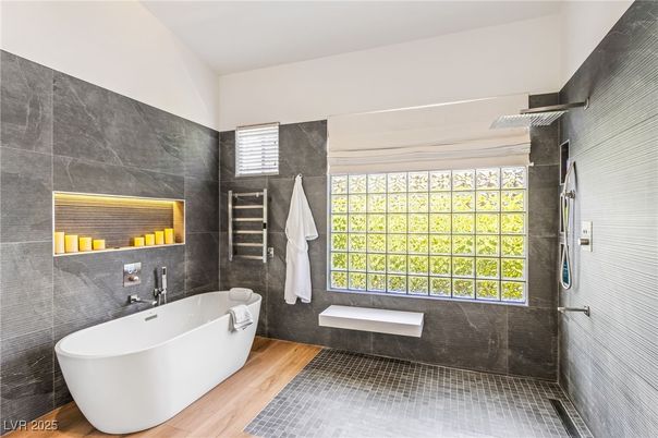 Bathroom, Free Standing Baths, Interior, Wood Texture Flooring