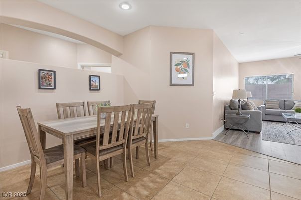 Dining room, Interior, Living room, Recessed Lighting, Wood Texture Flooring