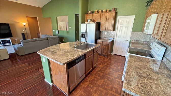 Interior, Kitchen, Living room, Wood Texture Flooring