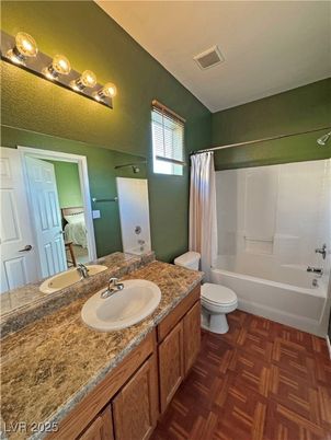 Bathroom, Dual Sink Vanities, Interior, Wood Texture Flooring