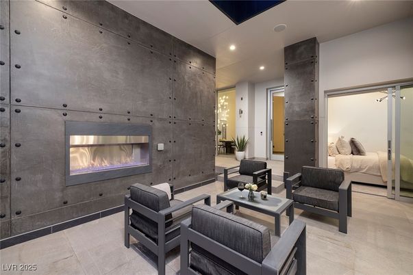 Bedroom, Fireplace, Interior, Recessed Lighting