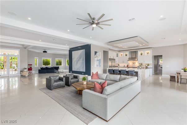 Interior, Kitchen, Living room, Recessed Lighting
