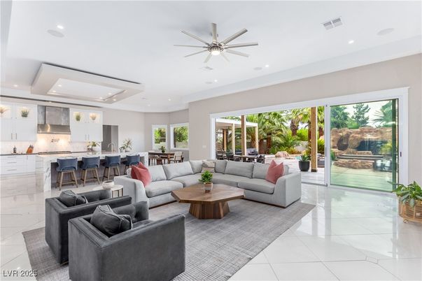 Dining room, Interior, Kitchen, Living room, Recessed Lighting