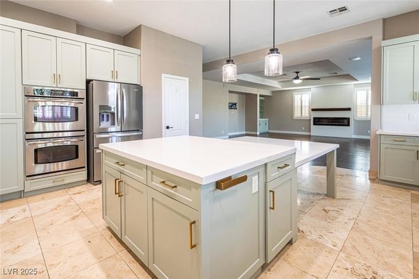 Interior, Kitchen, Pendant Lights, Recessed Lighting, Stainless Steel Appliances