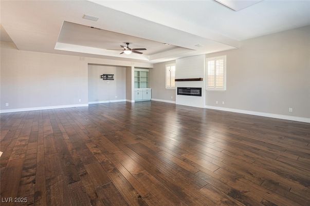 Empty room, Fireplace, Interior, Wood Texture Flooring