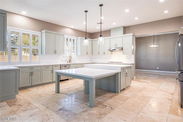 Interior, Kitchen, Pendant Lights, Recessed Lighting