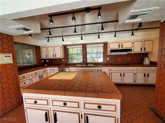Interior, Kitchen, Tile Countertops