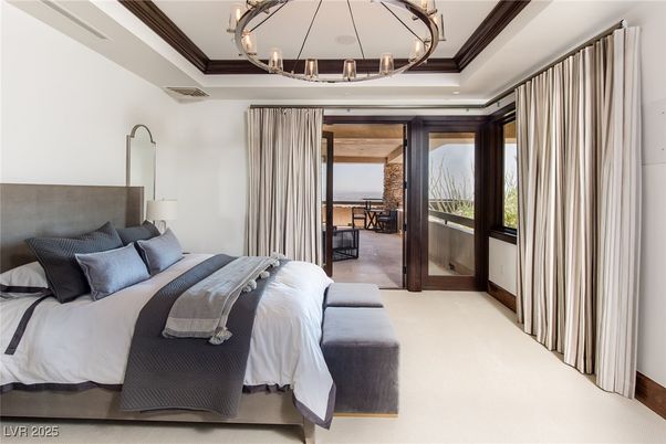 Bedroom, Chandelier, Interior