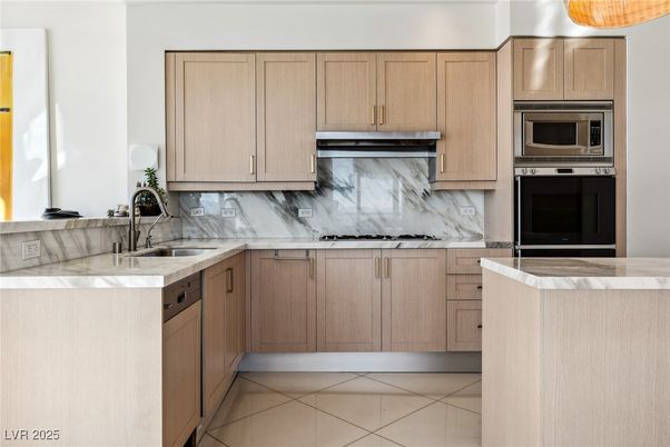 Interior, Kitchen, Marble Walls