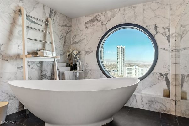 Bathroom, Free Standing Baths, Interior, Marble Walls