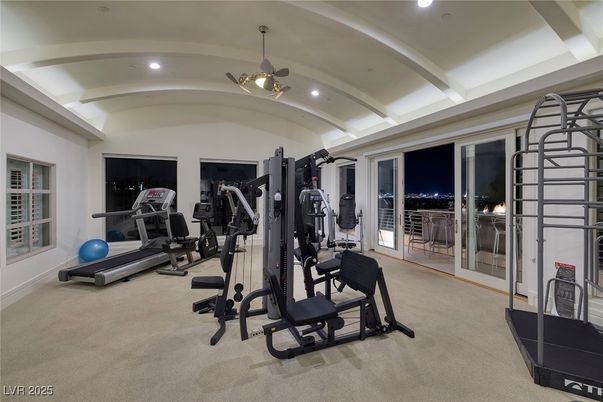 Fitness Equipment, Gym, Interior, Recessed Lighting