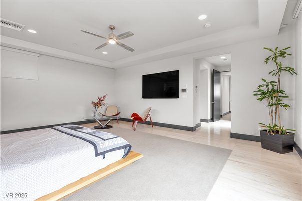 Bedroom, Interior, Recessed Lighting