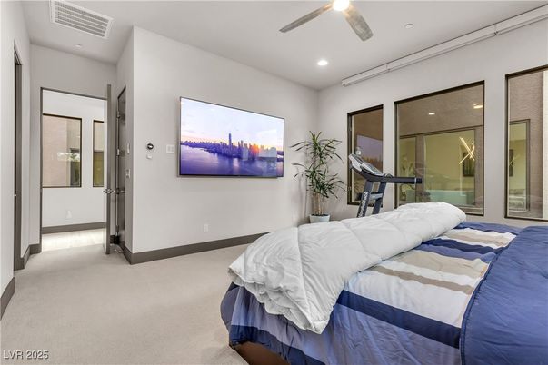 Bedroom, Interior, Recessed Lighting