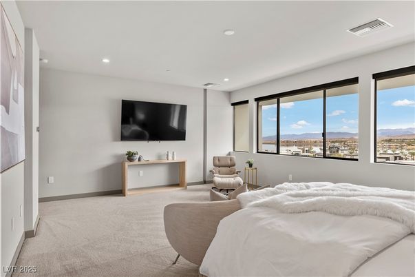 Bedroom, Interior, Recessed Lighting