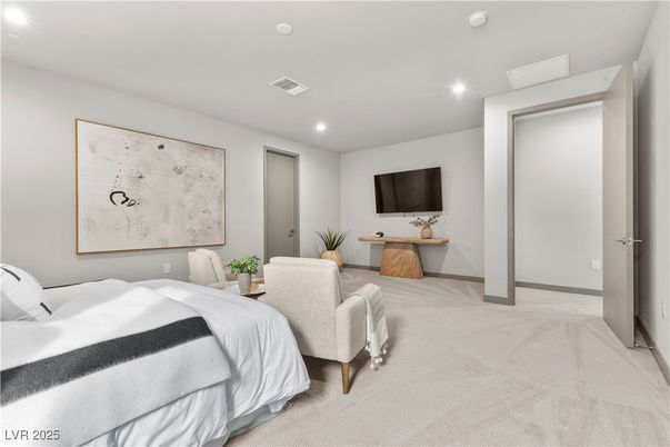 Bedroom, Interior, Recessed Lighting