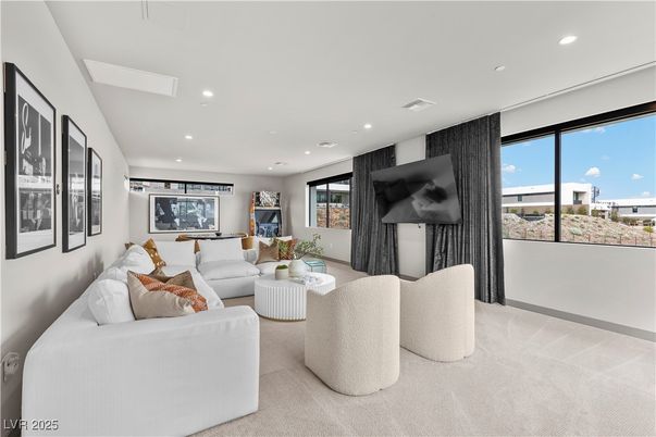 Interior, Living room, Recessed Lighting