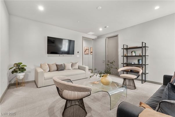Interior, Living room, Recessed Lighting