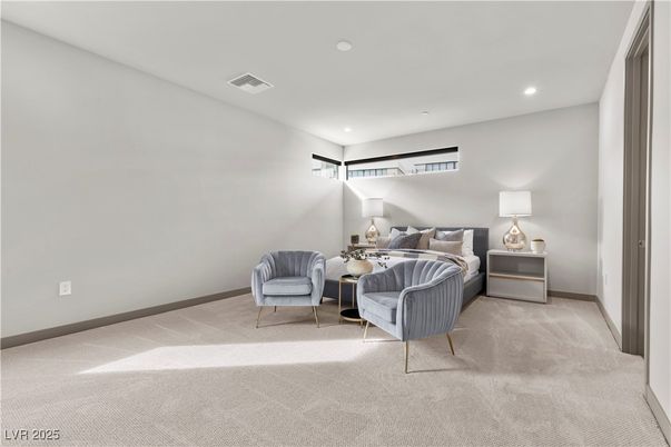 Bedroom, Interior, Recessed Lighting