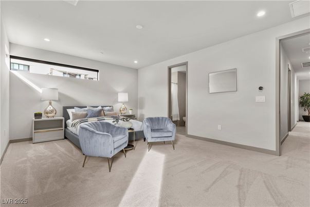 Bedroom, Interior, Recessed Lighting