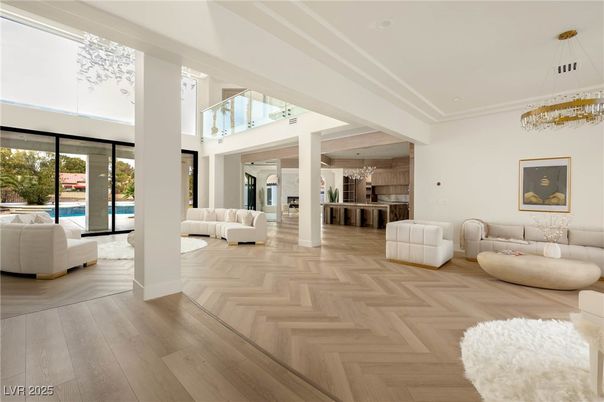 Chandelier, Interior, Living room, Pendant Lights, Wood Texture Flooring