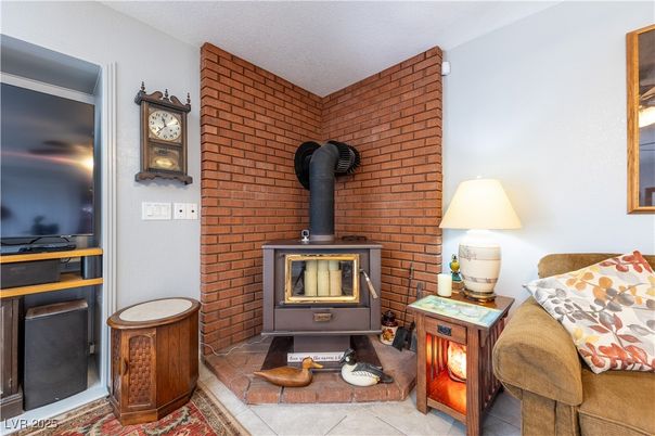 Fireplace, Interior, Stone Walls