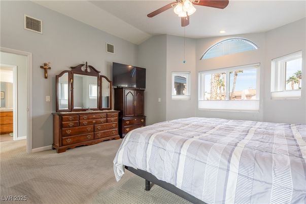 Bedroom, Interior, Recessed Lighting