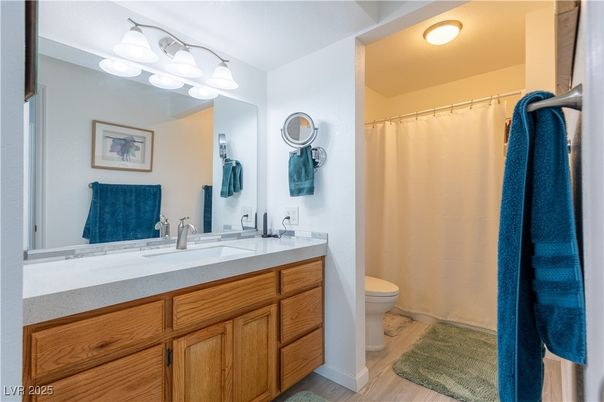 Bathroom, Dual Sink Vanities, Interior, Wood Texture Flooring
