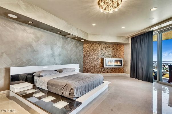 Bedroom, Fireplace, Interior, Recessed Lighting