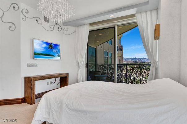 Bedroom, Chandelier, Interior, Recessed Lighting