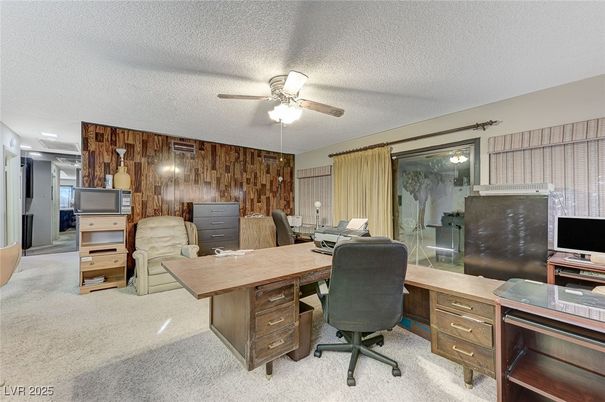 Home Office, Interior, Wooden Walls