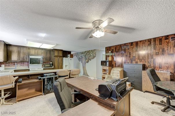 Home Office, Interior, Kitchen, Wooden Walls