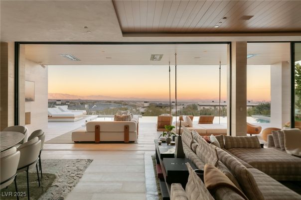 Interior, Living room, Recessed Lighting, Water, Wooden Ceilings, Wood Texture Flooring