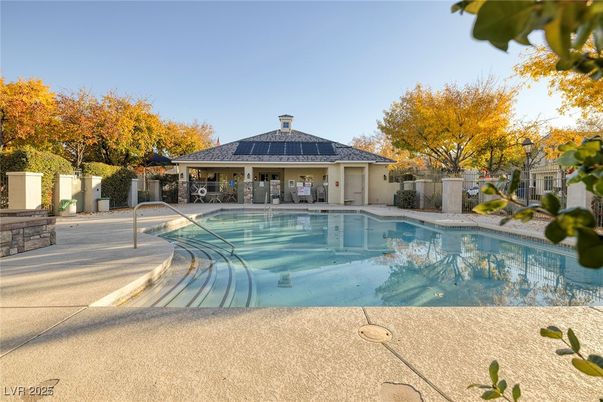 Exterior, Pool, Solar Panels