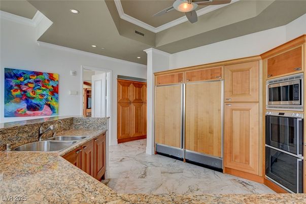 Interior, Kitchen, Marble, Recessed Lighting