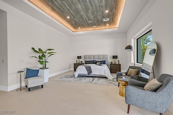 Bedroom, Interior, Recessed Lighting