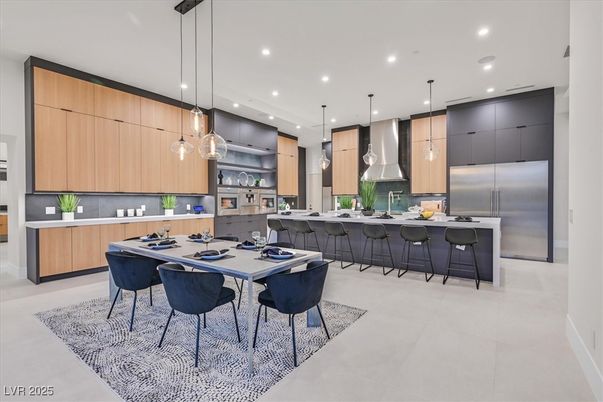 Interior, Kitchen, Pendant Lights, Recessed Lighting, Stainless Steel Appliances