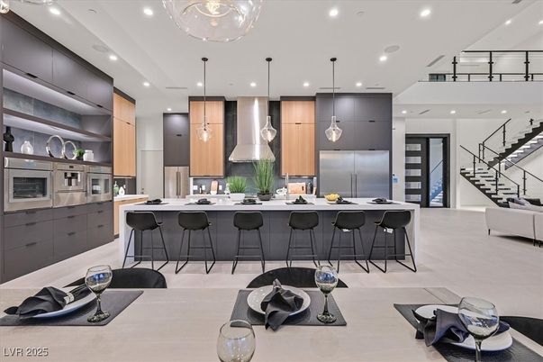 Interior, Kitchen, Pendant Lights, Recessed Lighting, Stainless Steel Appliances