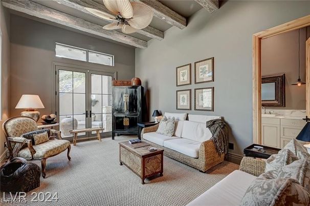 Interior, Living room, Wooden Beams