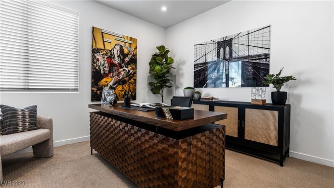 Home Office, Interior, Recessed Lighting