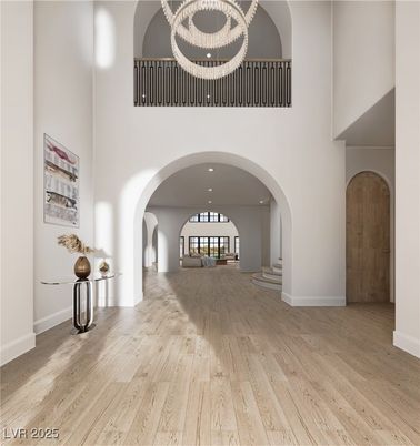 Interior, Pendant Lights, Recessed Lighting, Wood Texture Flooring
