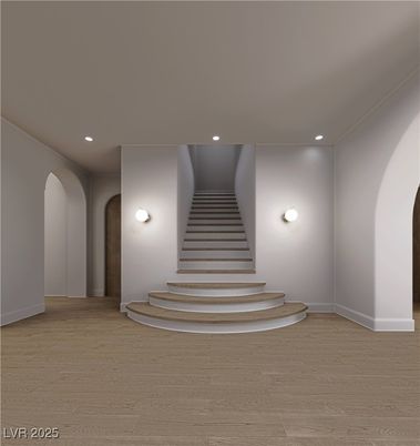 Interior, Recessed Lighting, Wood Texture Flooring