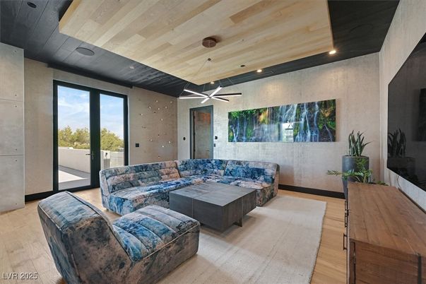 Interior, Living room, Recessed Lighting, Wooden Ceilings, Wood Texture Flooring