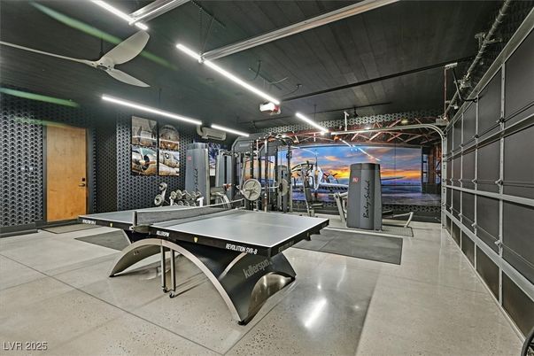 Fitness Equipment, Game Room, Interior