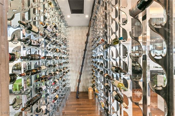 Interior, Recessed Lighting, Wine Storage, Wood Texture Flooring
