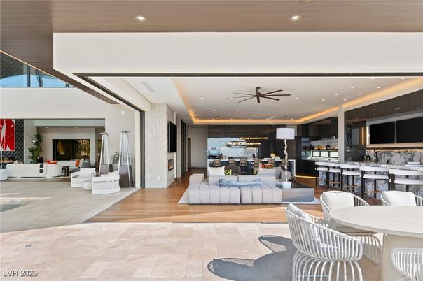 Dining room, Interior, Kitchen, Living room, Pendant Lights, Recessed Lighting, Wood Texture Flooring