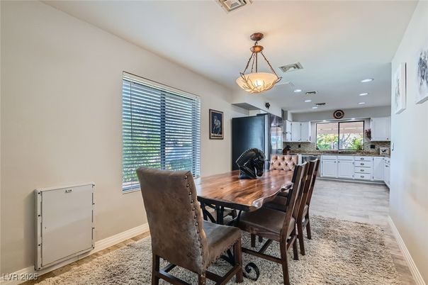 Dining room, Interior, Kitchen, Pendant Lights, Recessed Lighting