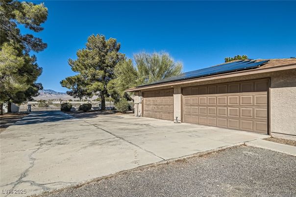 Detached Garage, Exterior, Solar Panels