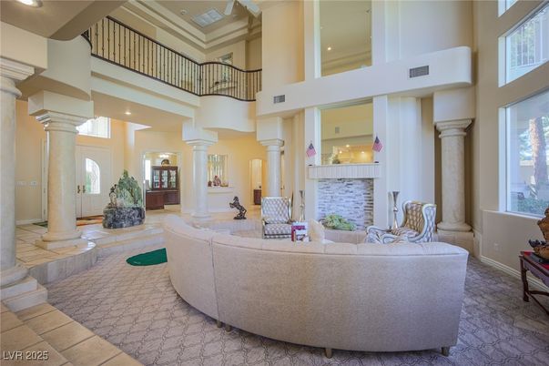 Interior, Living room, Recessed Lighting