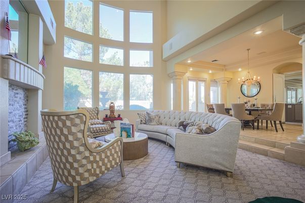 Chandelier, Dining room, Interior, Living room, Recessed Lighting