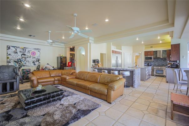 Interior, Kitchen, Living room, Recessed Lighting